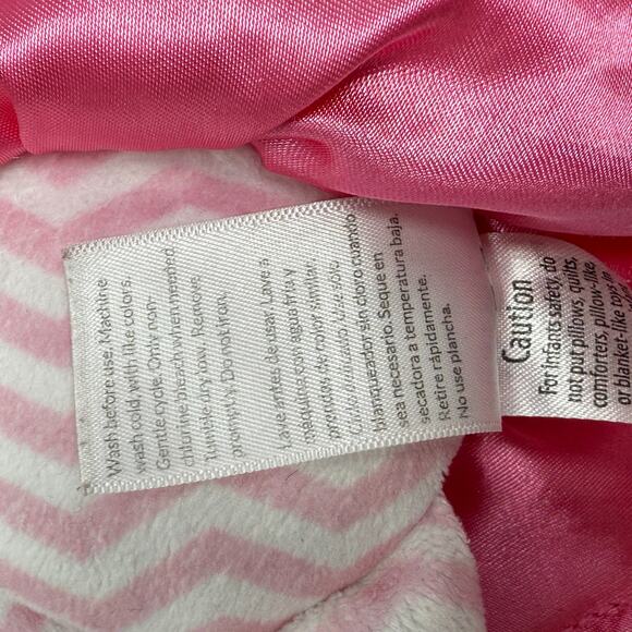 Baby Starters PinkChevron Stripe Marisa Soft Plush Snuggle Buddy Baby Doll 12" - Picture 11 of 12